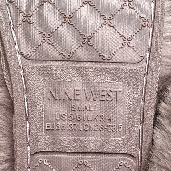 Nine West Pink Fuzzy Slippers - Picture 4 of 6